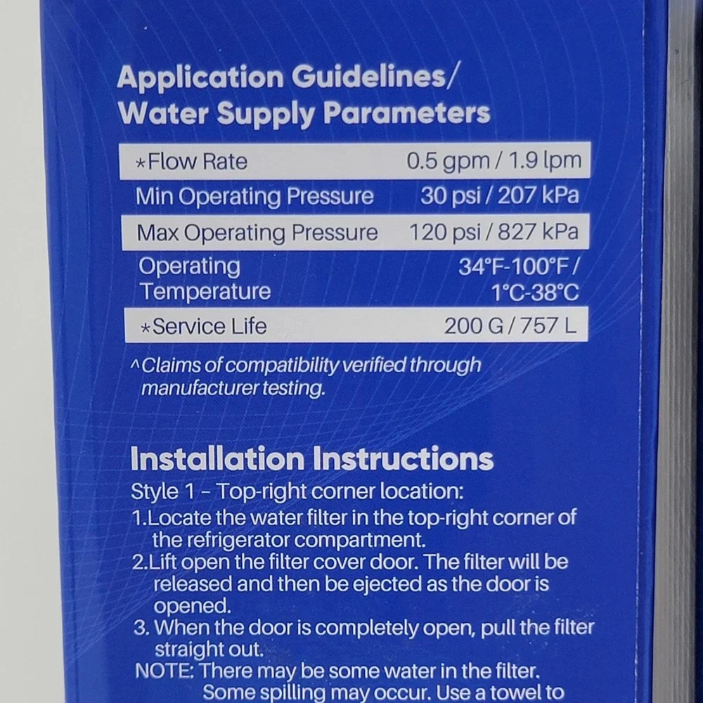 Lot of 2 Sealed Pure Plus PurePlus Refrigerator Water Filter RFW6700A